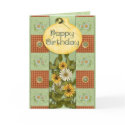 Patchwork Floral Birthday cards