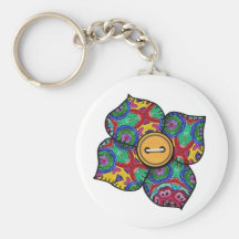 Patchwork Flower - 21 Keychain