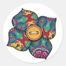 Patchwork Flower - 21 Sticker