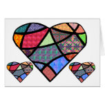 Patchwork heart card
