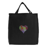 Patchwork Heart embroidered bags