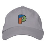 Patchwork Letter P embroidered hats
