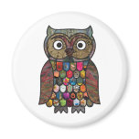 Patchwork Owl magnets