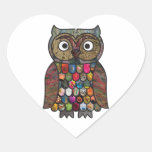 Patchwork Owl Stickers
