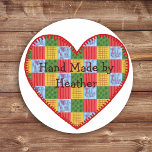 Patchwork Pattern Hand Made Label stickers