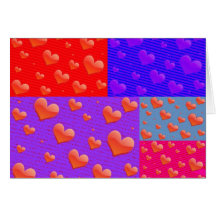 PATCHWORK QUILT CARD FOR VALENTINES DAY - GIFTS
