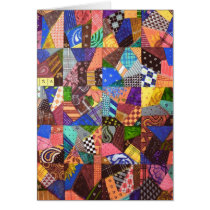 Patchwork Quilt Custom Greeting Cards