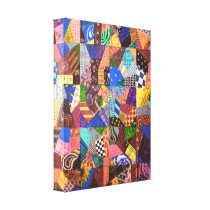 Patchwork Quilt Quilting Abstract Fine Art Print Gallery Wrapped Canvas