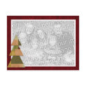 Patchwork Tree Template postcards