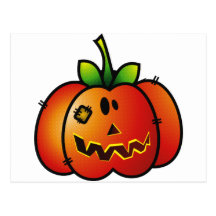 PATCHY PUMPKIN JACK-O-LANTERN 1 POST CARDS