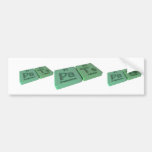 Pate as Pa Protactinium and Te Tellurium Bumper Sticker