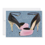 Patent Leather with Sculpted Metal Heel invitations