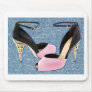 Patent Leather with Sculpted Metal Heels Mouse Pad