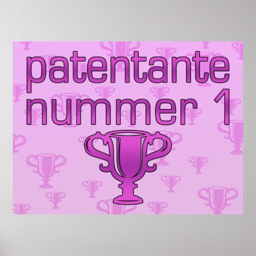 Patentante Nummer 1 Poster