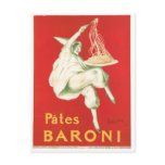 Pates Baroni Vintage Food Ad Art Postcard