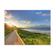 Path to Sunset. Oneloa Beach. Maui. Postcards