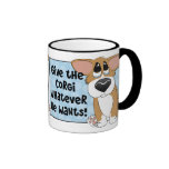 Pathetic Eyes Corgi Mug