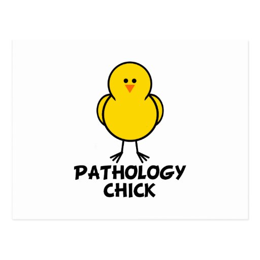 Pathology Chick Postcard