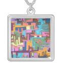 "Paths" Abstract Art necklaces