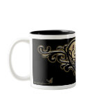 "Patience" Black Tribal Heart Faery Mug