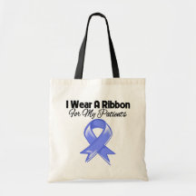 Patients - I Wear Periwinkle Ribbon Tote Bag