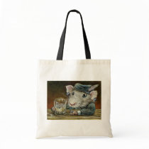 Patricia the rat canvas bags