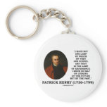Patrick Henry Lamp Of Experience Judging Of Future keychains