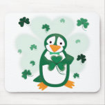 Patrick Penguin St. Patrick's Day Mousepad