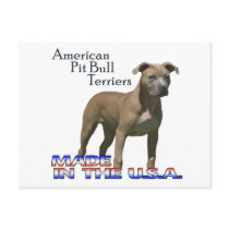 Patriot American Pit Bull Terrier (APBT) Postcard
