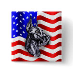 Patriot Dane Black Button