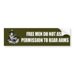 Patriot -Permission Bumper Stickers