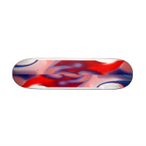 Patriotic abstract skate deck
