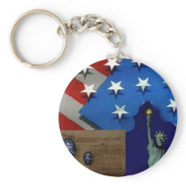 Patriotic America Keychains