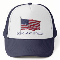 patriotic american flag   long may it wave hat