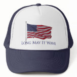 patriotic american flag   long may it wave hats
