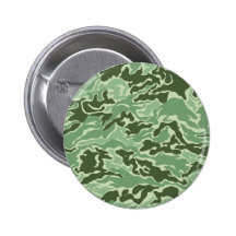 Patriotic Army Custom Green Camouflage Designs Pin