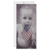 Patriotic Baby Personalized Rack Card