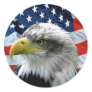 Patriotic Bald Eagle American Flag Stickers