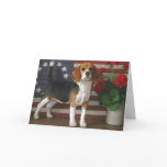 Patriotic Beagle Greeting Cards