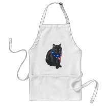 Patriotic Black Cat Apron