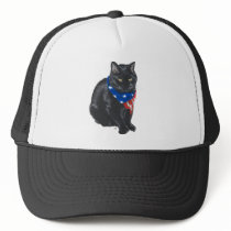 Patriotic Black Cat Trucker Hats