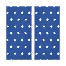 Patriotic Blue and White Stars Freedom Gallery Wrapped Canvas
