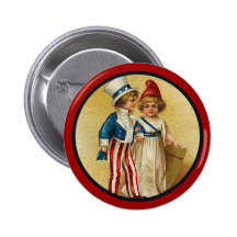 Patriotic_Boy and Girl_Button