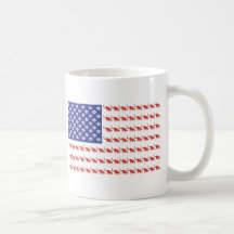 Patriotic Cat/USA Mugs
