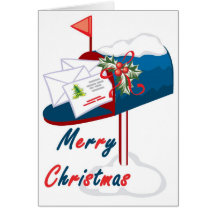 Patriotic Christmas Mail Greeting Cards