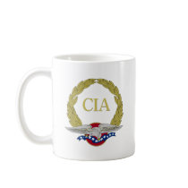 Patriotic CIA Wreath and Eagle Coffee Mug