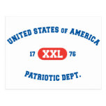 Patriotic Dept Post Card