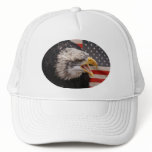 Patriotic Eagle Image Baseball Hat
