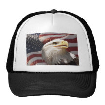 Patriotic Eagle Trucker Hat