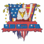 Patriotic Embroidery embroidered shirts